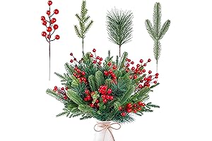 Enliven Your X'mas Cheer with 60 Pcs Sggvecsy Artificial Pine Branches!