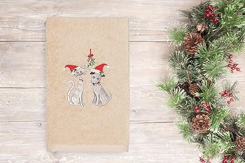 Miniatura 6 de Toalla de mano bordada de lujo 100% algodón turco - Christmas Joy