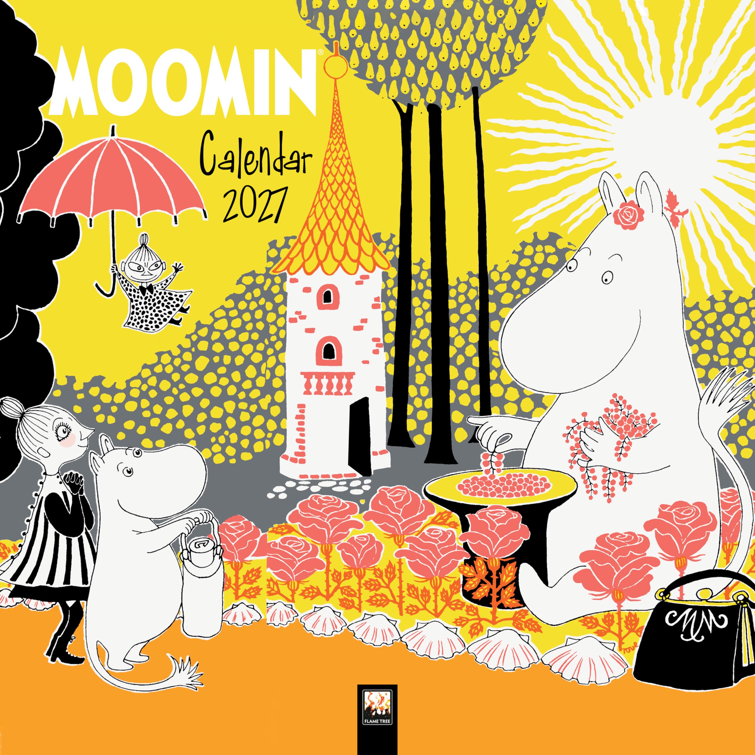 Moomin Wall Calendar 2027 (Art Calendar): Original Flame Tree Publishing-Kalender [Kalender]