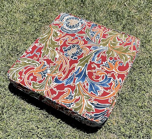 Miniatura 4 de BELLRINO Juego de 4 fundas de cojín decorativas para patio, impermeables, para exteriores, de 22 x 20 x 4 pulgadas, para silla, asiento, jardín,