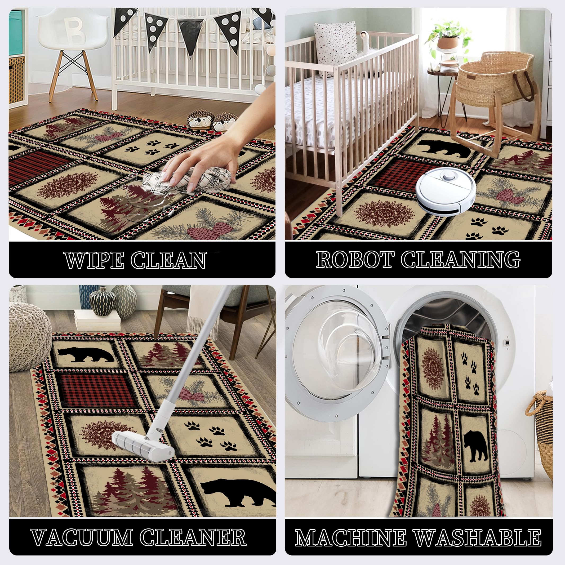 Nautisch Anker Maritim Steuerrad Teppich Läufer Flur Küche Waschbar rutschfest 60x150 cm, Küsten Muster Teppiche für Bettumrandung Schlafzimmer Teppichläufer für Küchenläufer Eingangsbereich