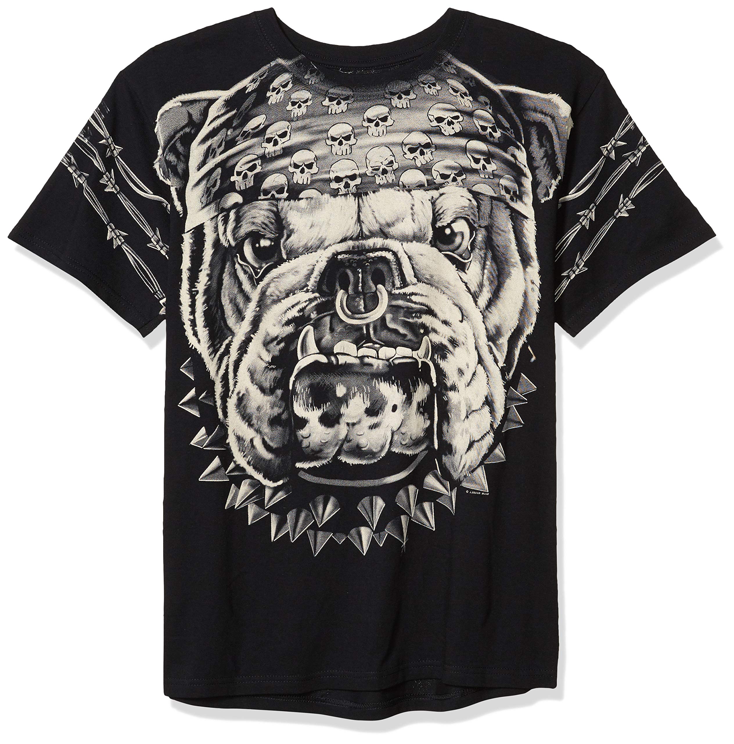 Men's T-Shirt, Blue,liquid