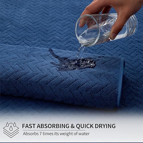 Miniatura 3 de 4 Piece Oversize Bathroom Towels Set, 35 x 70Inch Bath Towels Set 600 GSM Microfiber Super Soft Absorbent Extra Large Bath Towels for Hotel, Machine