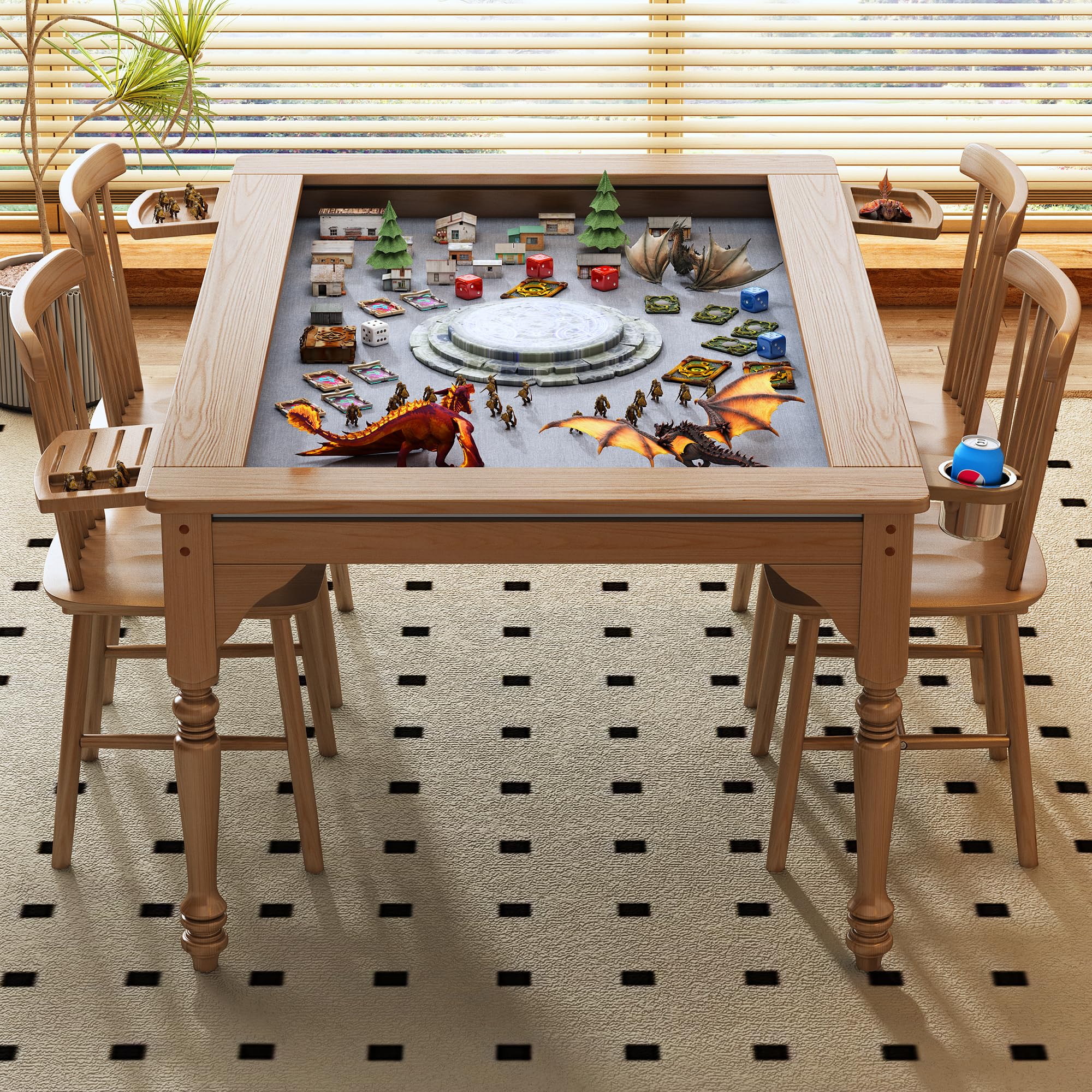 Amazon.com: Girarvs Board Game Table with Removable Top -Solid