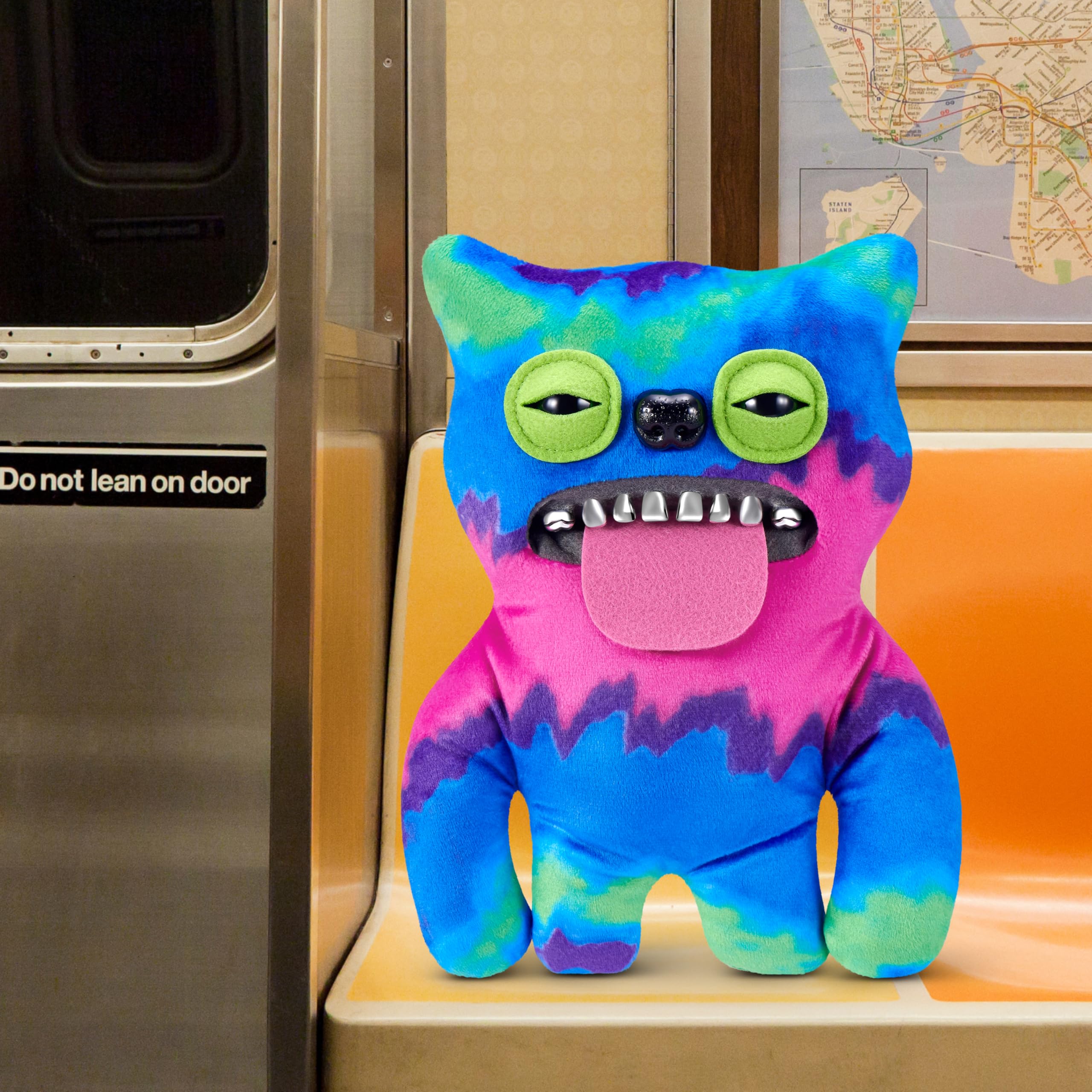 Fuggler Fugg Life 9-Inch Plush Toy (Sir Belch) by ZURU, Funny Ugly Monster Stuffed Animal with Human-Like Teeth - Image 3