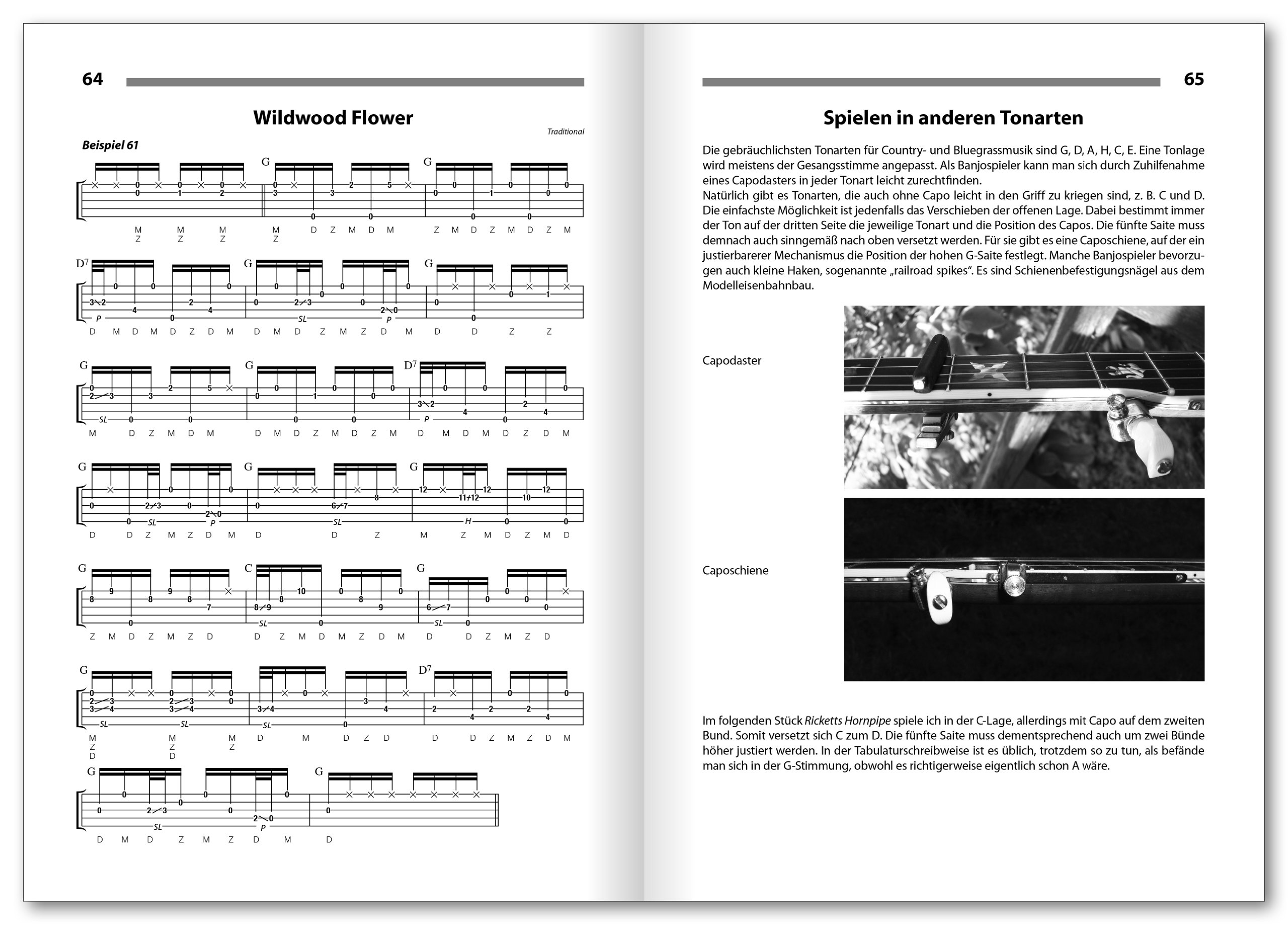 Beginner Banjo: Der Einstieg in das 5-String-Banjo-Spiel. Bluegrass und Country, Chords und Technik, Solos und Begleitung, Banjo-Geschichten: Der ... Country, Solo, Begleitung, Chords und Technik