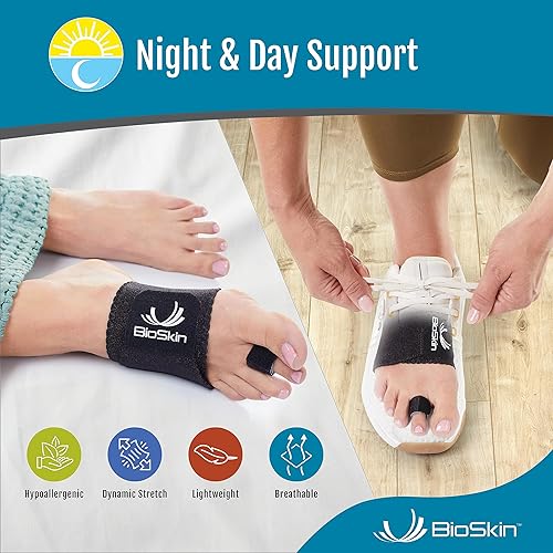 Miniatura 4 de BIOSKIN Alisadora de dedos de martillo para metatarsalgia punta de garra o punta de mazo correa de osteotomía y envoltura de compresión para pies
