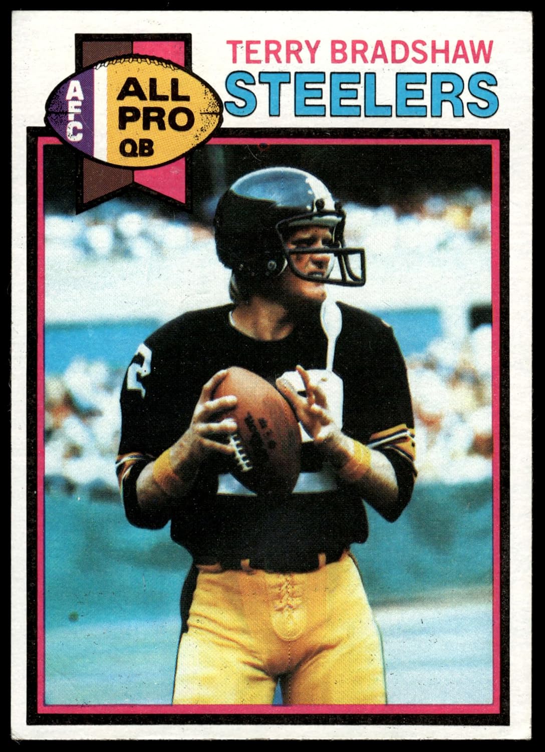 1979 Topps #500 Terry Bradshaw Pittsburgh Steelers (Football Card) EX/MT Steelers LA Tech