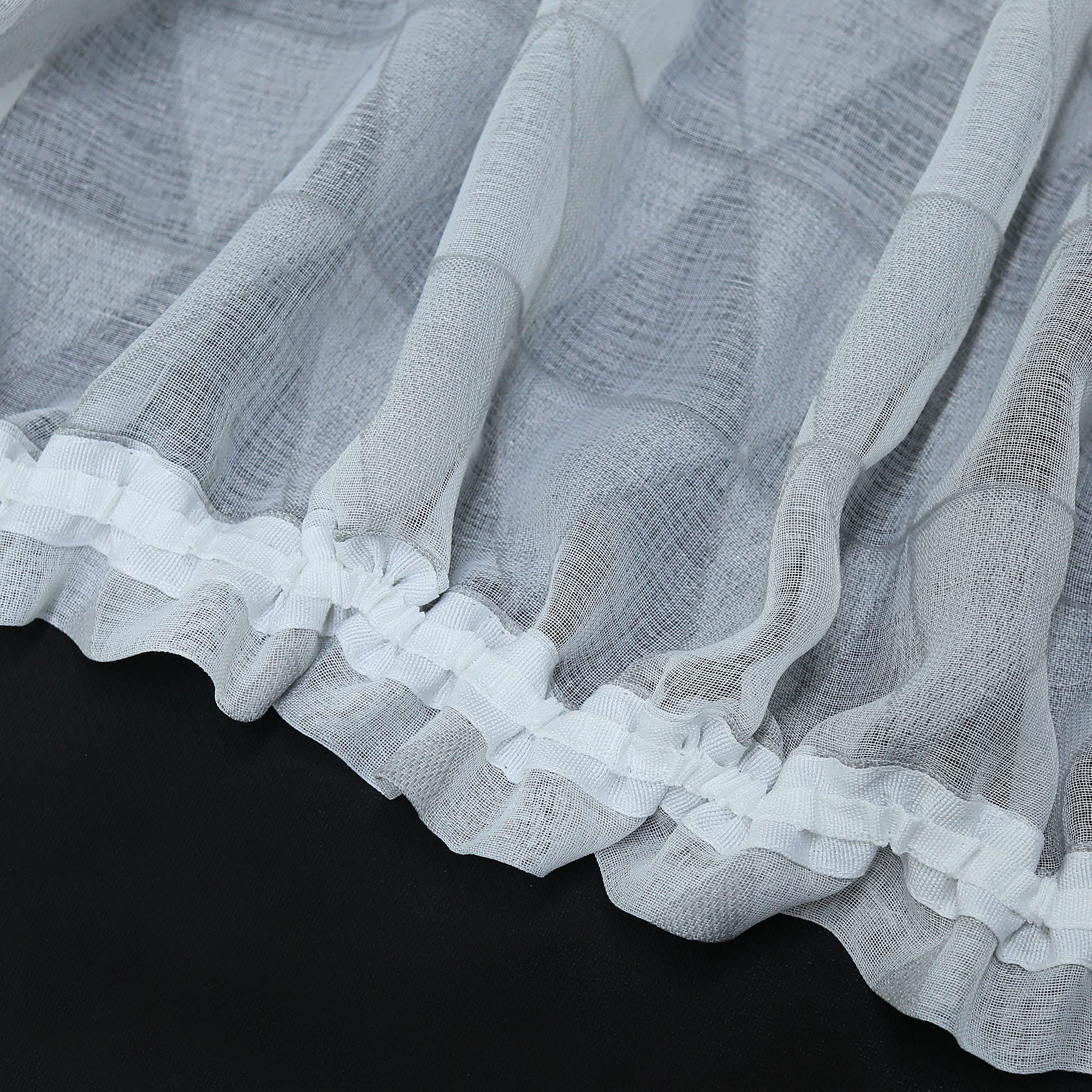 2 Set SCHOAL Transparente Vorhänge Gardinen Mit Kr Produktbild-Vorschau 4