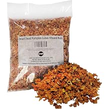 Dried Diced Pumpkin Cubes 1 Pound Bulk-For Soups And Dehydrated Emergency Food Storage or Camping Needs