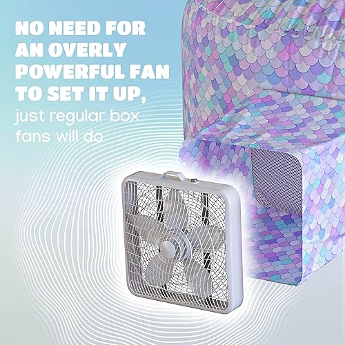 Miniatura 51 de Skywin Tienda de campaña de aire – Fuerte inflable de construcción rápida, tienda de campaña de aire para jugar, descansar y dormir, 77 x 50