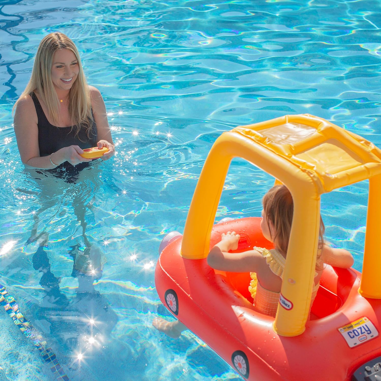 Poolcandy Little Tikes Motorized Cozy Coupe Remote Control Baby Boat