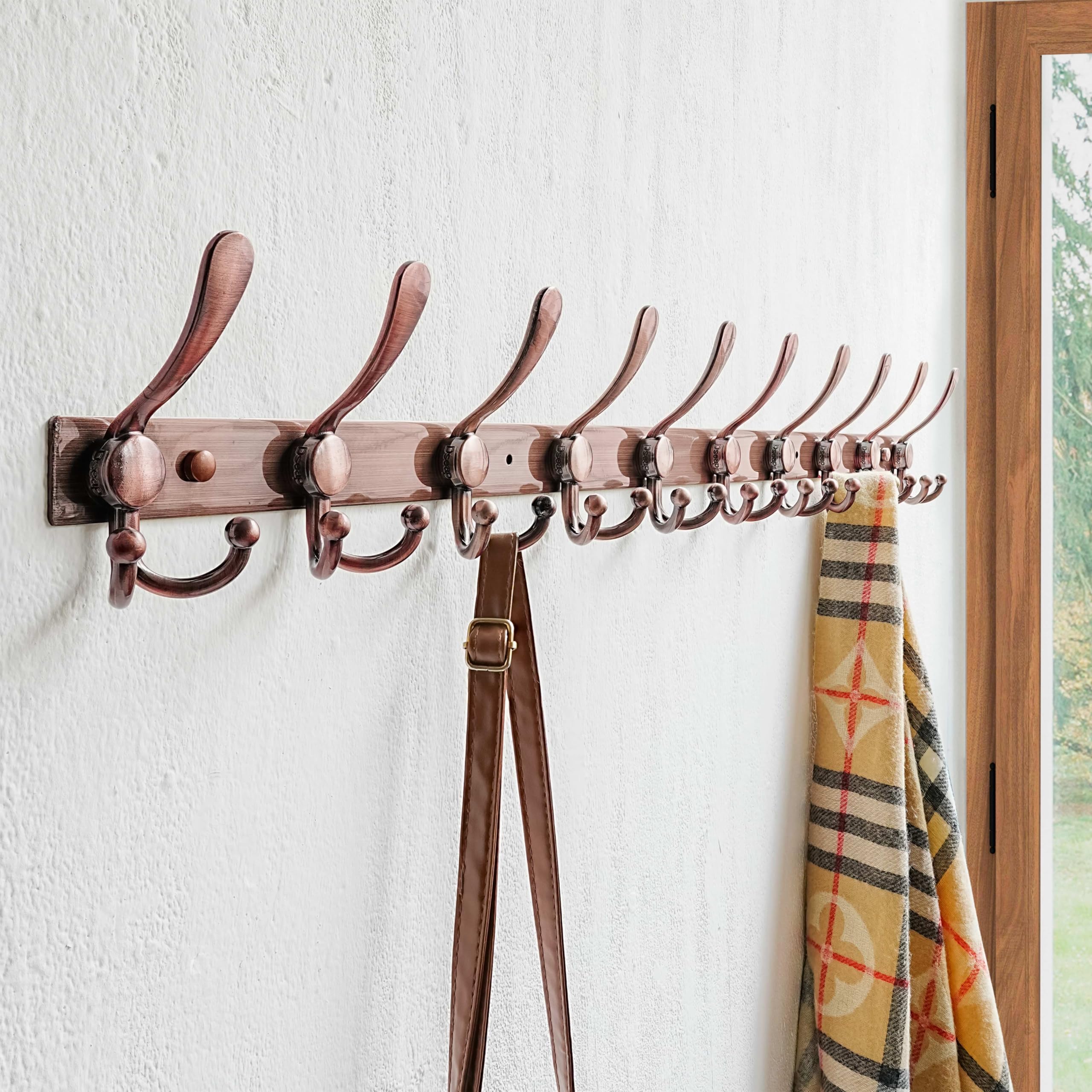 Dseap Wall Coat Rack 94cm, Heavy Duty 300% Thicker, Modern Stainless Steel - Image 4