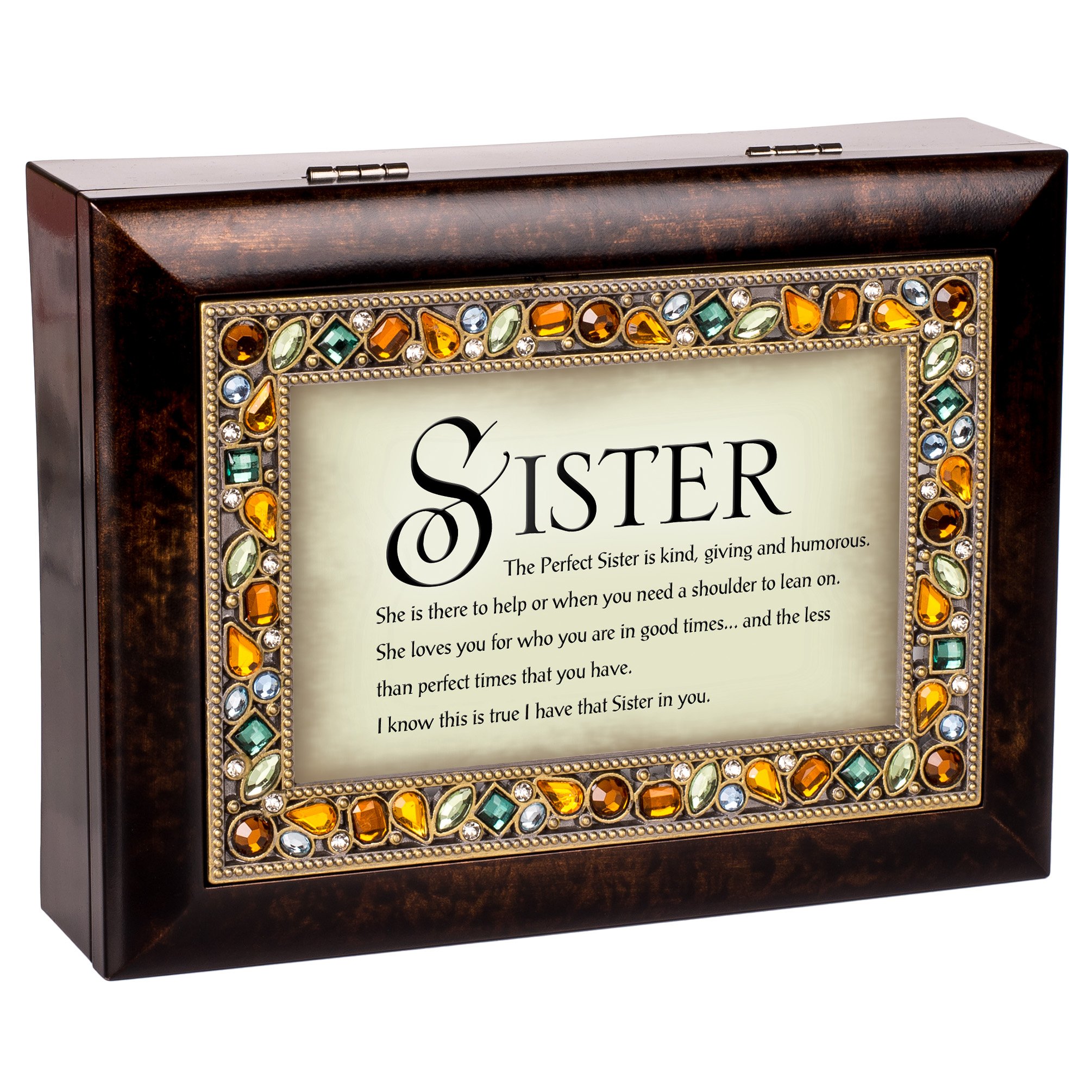 The Perfect Sister Italian Style Musical Jewelry Box by Cottage Garden by Cottage Garden