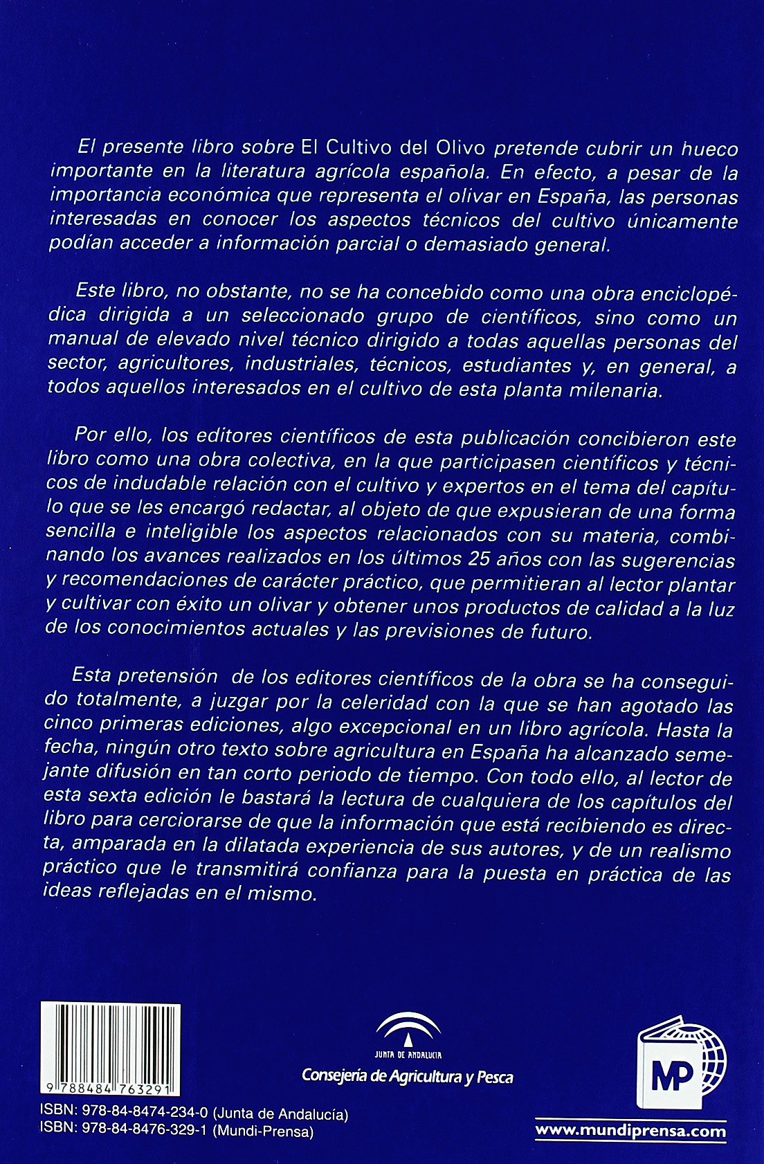 El cultivo del olivo 6ª ed. (Agricultura)