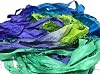 Super Bulky Recycled Sari Silk Ribbon Yarn in Chrysanthemum - 50 GMS - 30 Yards | Duppioni Taffeta Silk Ribbon Bundle of 1