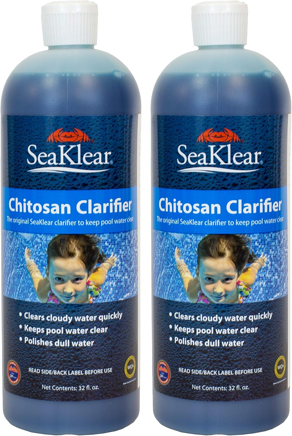 SeaKlear Chitosan Clarifier for Pools (1 qt) (2 Pack)