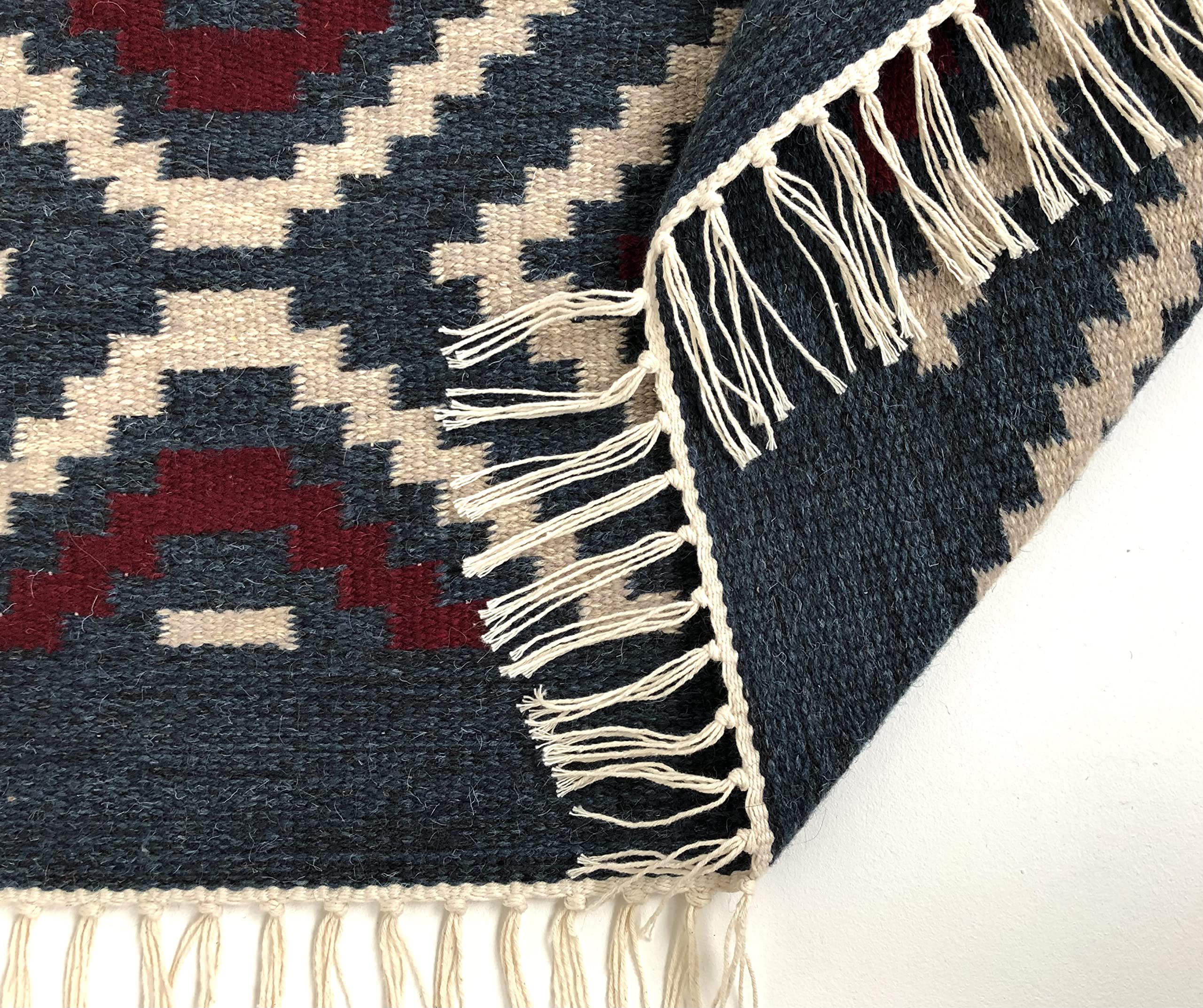 CHYRKA Tapis tissé à la main TKK, Kadynivka, tapis de sol 100% laine, tapis d'intérieur salon/salle à manger/bureau ornement traditionnel (60x80 cm)