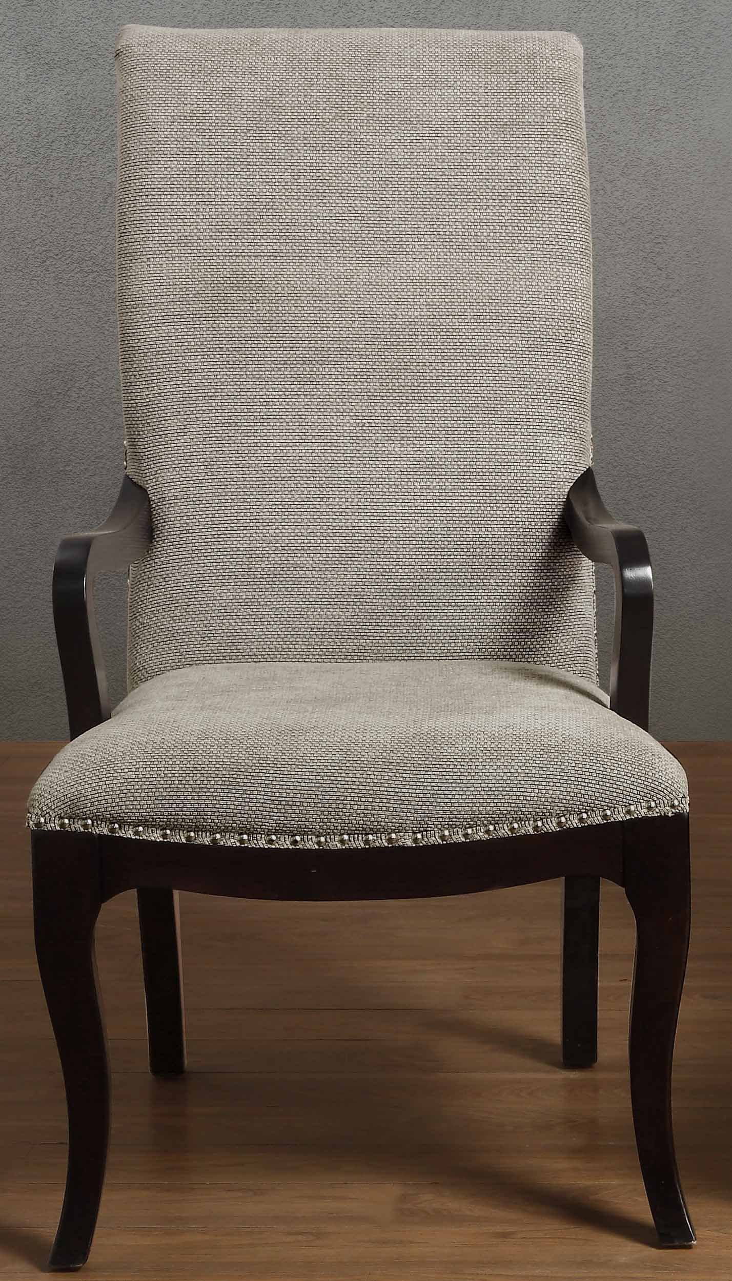 Homelegance Savion Contemporary Armchair with Rolled Back and Nailheads, Espress