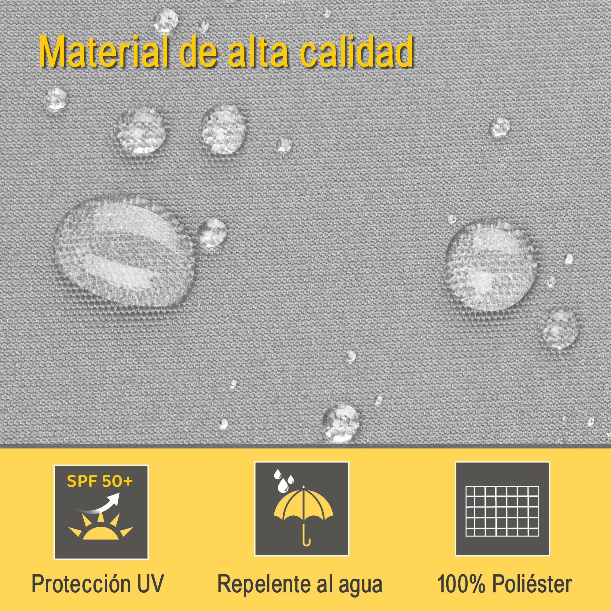 Sol Royal toldo Vertical Enrollable Exterior Estor para Balcones Robusto | 180x250cm gris terrazas robusto a mano con manivela translúcido e impermeable marquesina proteccion visual balcon MS5