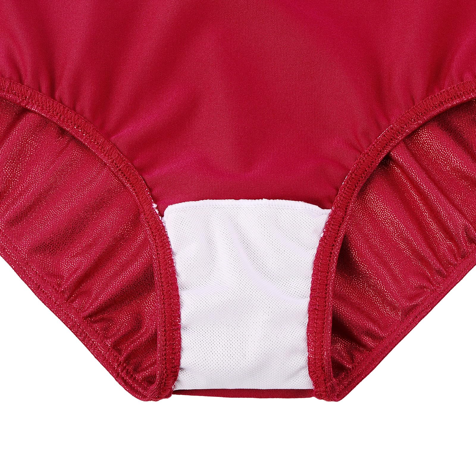 Niña Maillots de Gimnasia Mangas Largas con Lentejuelas en Tul — view 7