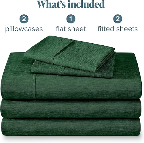 Miniatura 39 de Bare Home Juego de sábanas de tamaño individual XL, tamaño de dormitorio universitario, sábanas de microfibra ultrasuave de 1800 hilos, bolsillos 22