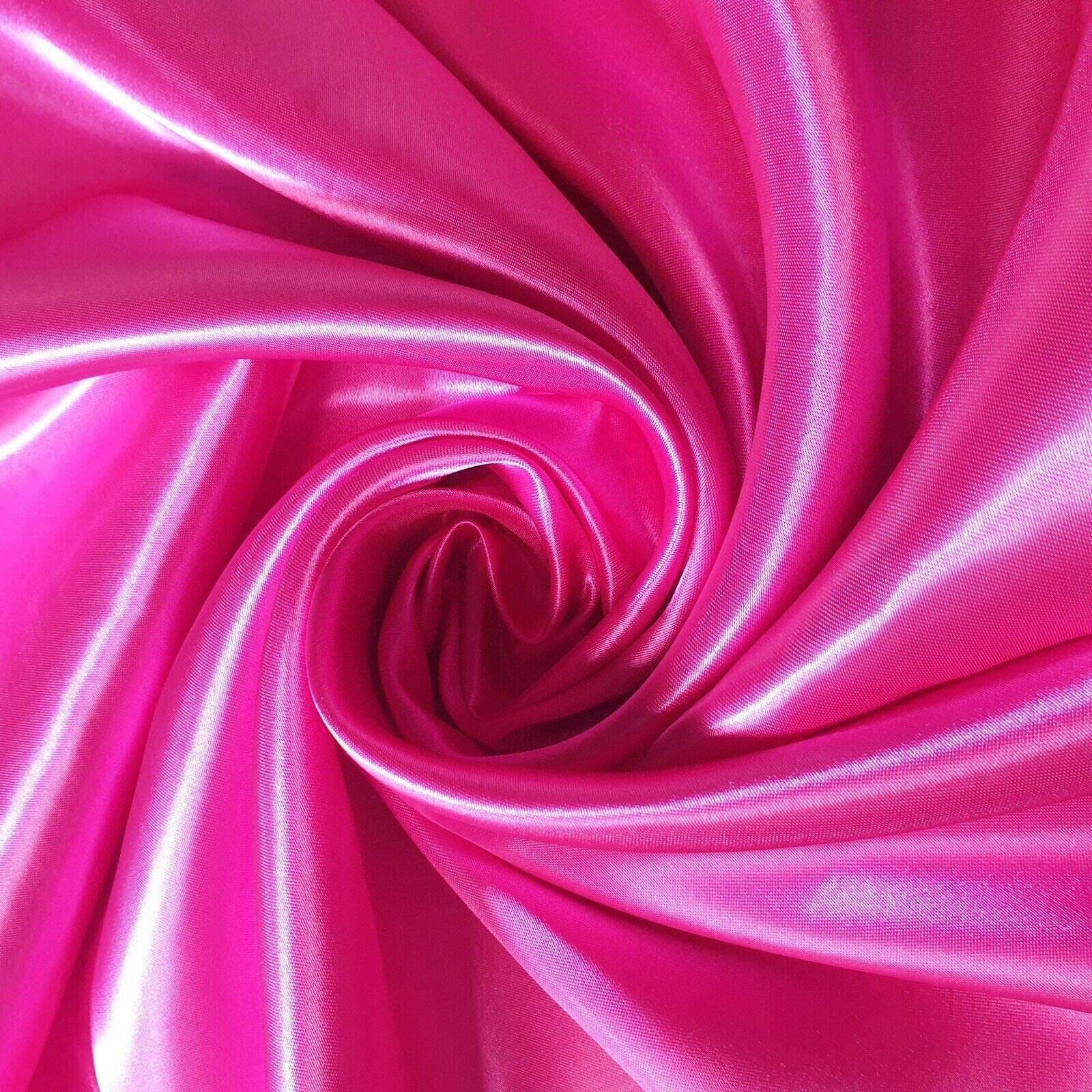 EP 100% Polyester/Poly Silk Silky Satin Fabric, Dressmaking, Wedding, Prom, Dress Craft Fabric Material 58"