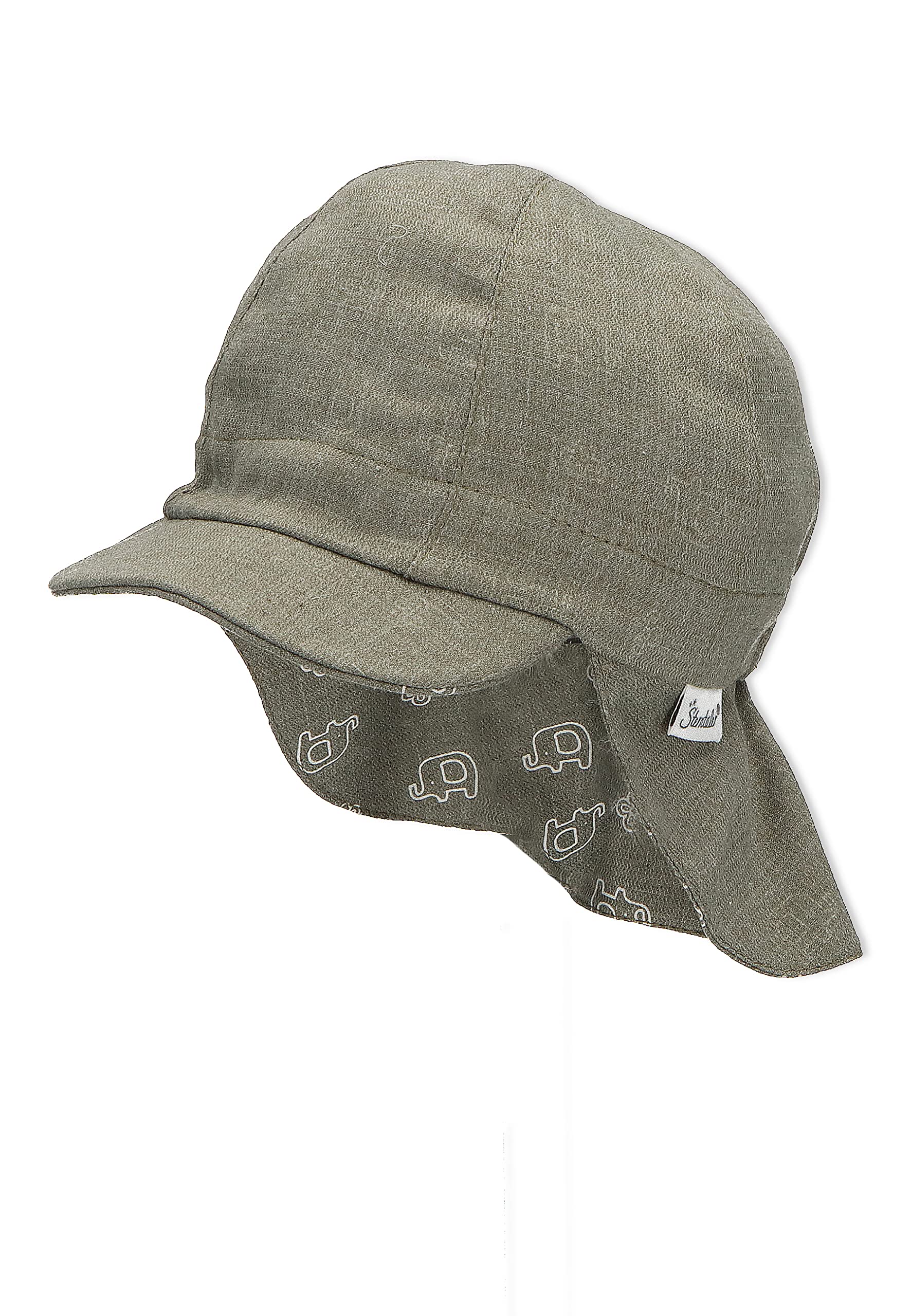 Sterntaler Sonnenhut Für Jungen - Wende-Schirmmütze Mit Elefanten-Motiv & Nackenschutz