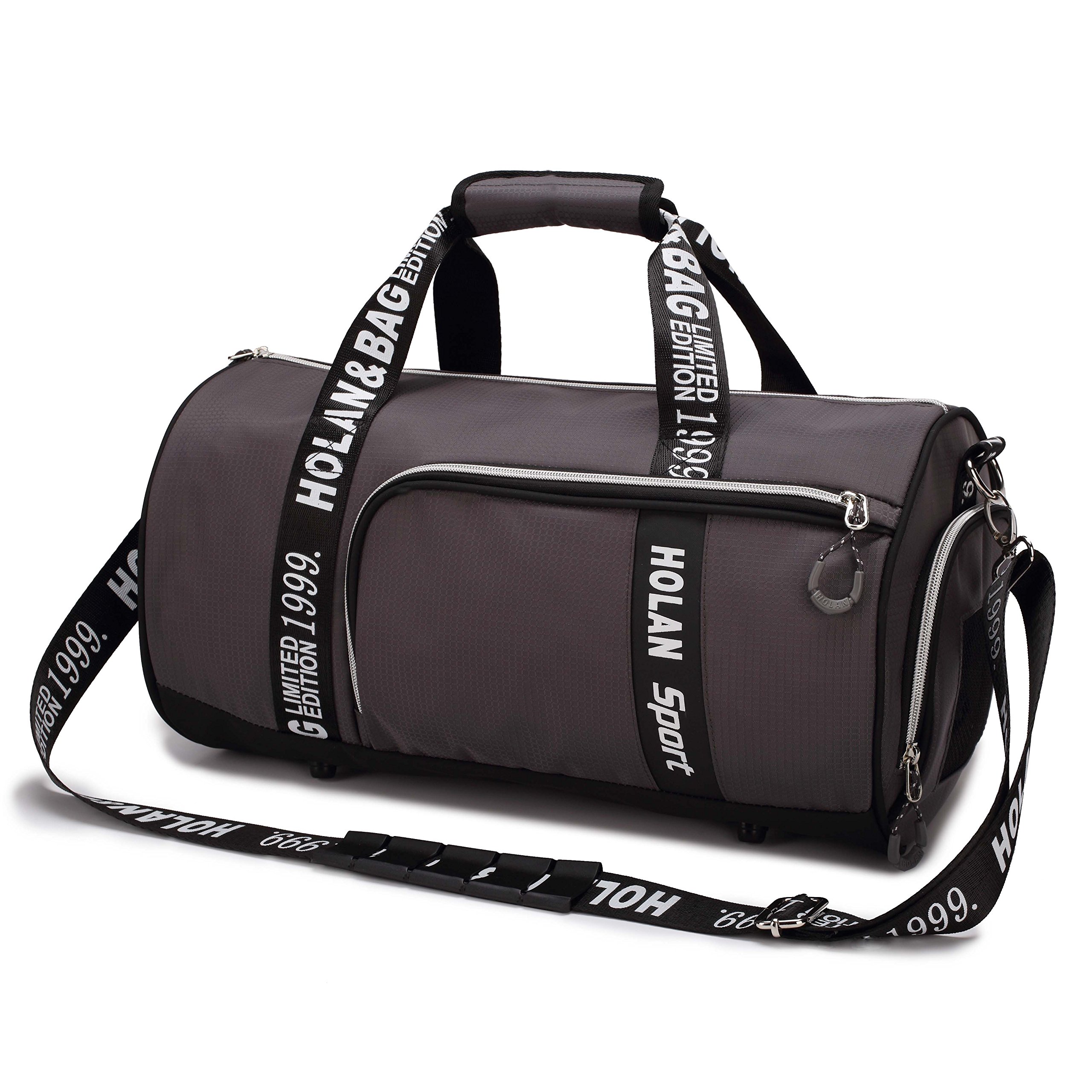 33L Duffel Sport Gym Bag with Shoes Compartment Ventilated Workout Bags Travel Weekend Luggage for Men and Women