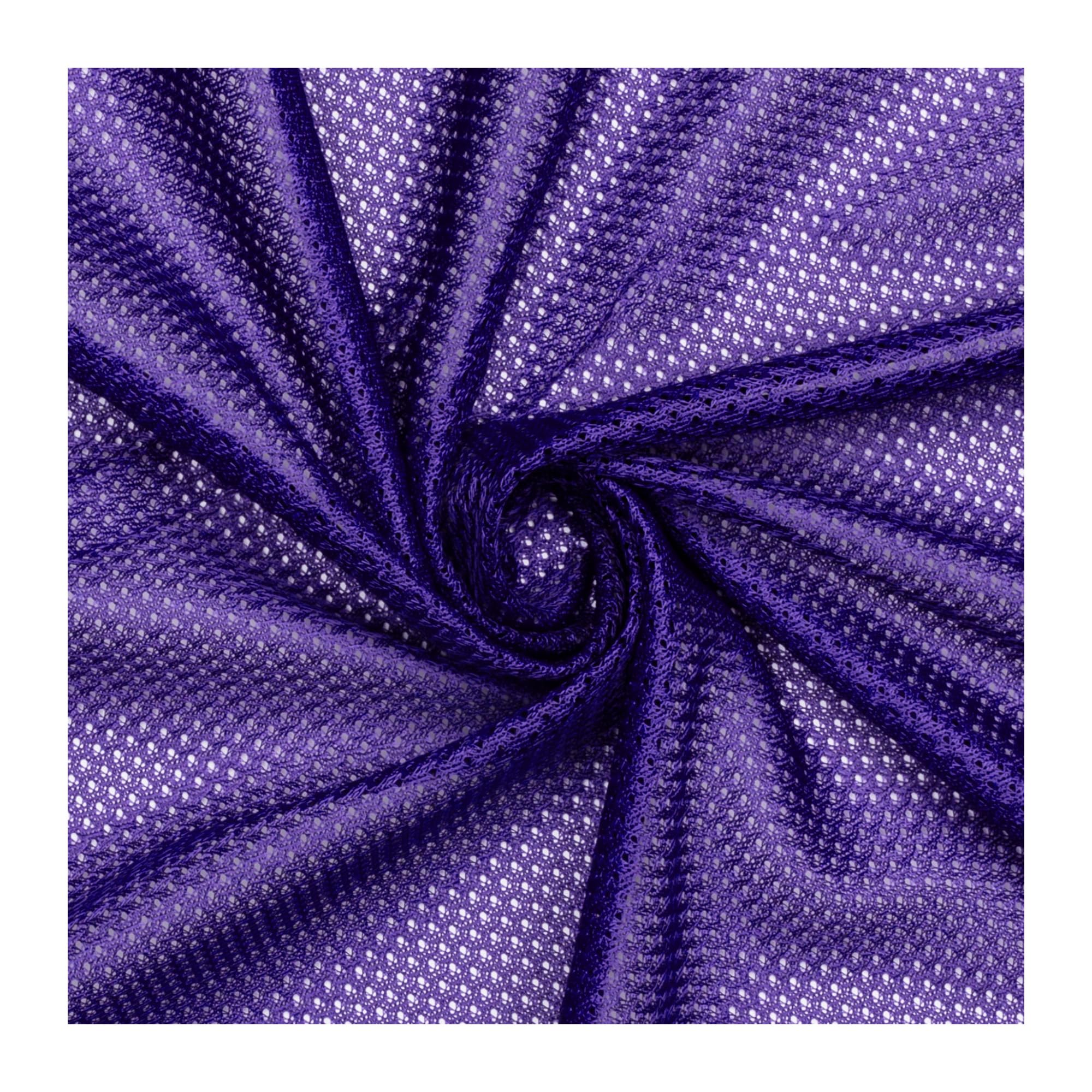Pico Textiles 2 Yard Bolt Purple Micro Mesh Athletic Jersey Fabric