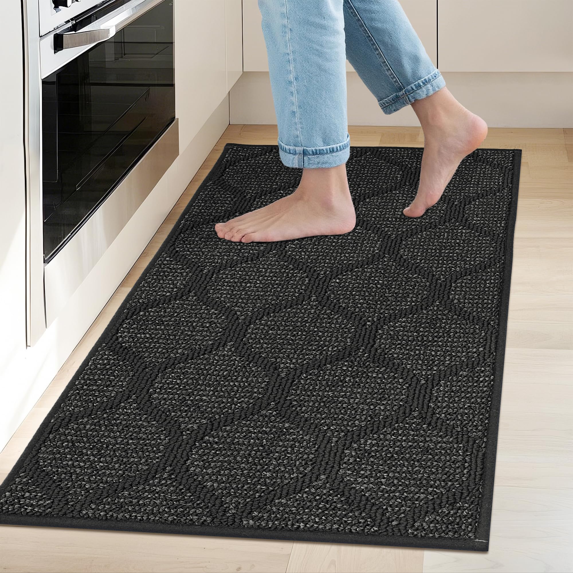 Photo 1 of COSY HOMEER Kitchen Rugs Non Slip Washable 20"x32",Absorbent Kitchen Mat