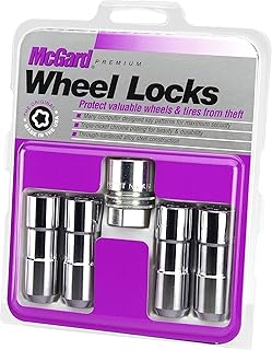 McGard 24134 Chrome Cone Seat Wheel Locks (9/16" - 18 Thread Size) - Set of 4