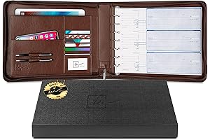 Inkline 7-Ring Check Binder Portfolio