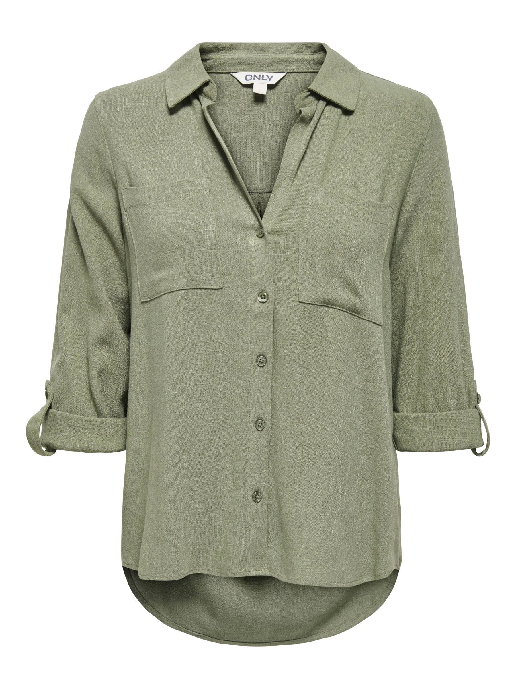 ONLY Shirt Shirt with Rolled Rolled up Sleeves