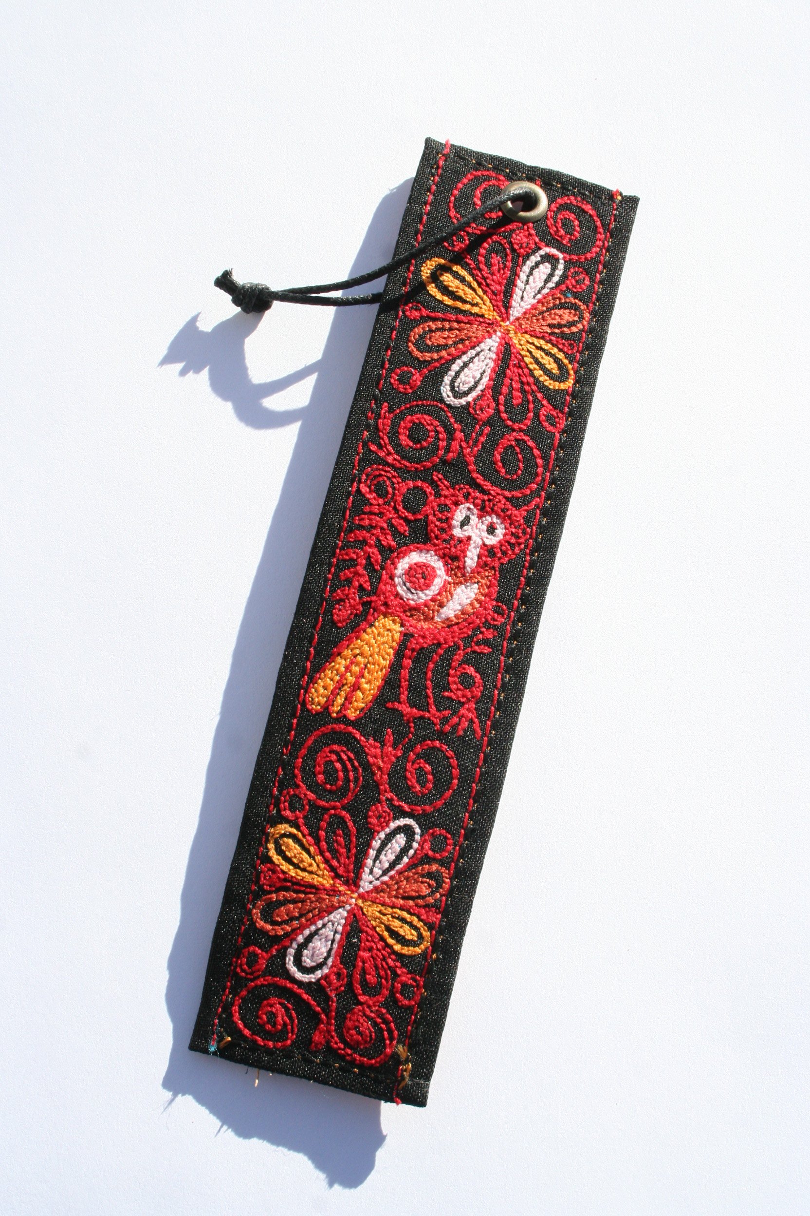 12 Bookmarks Embroidered Wholesale Pack Assorted Peru Cotton Fair Trade Resale003795