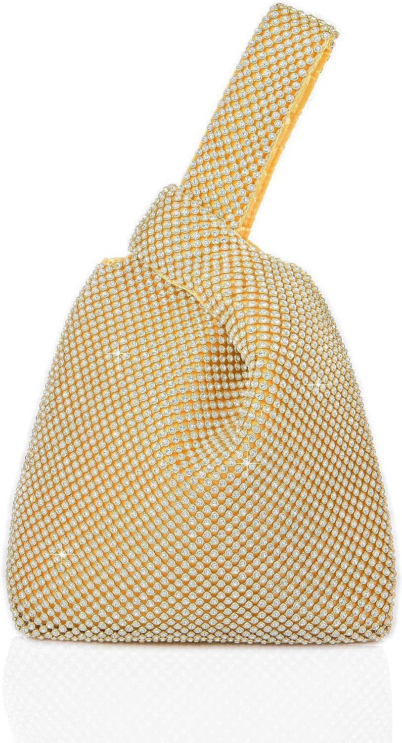 BABEYOND Women’s Rhinestone Clutch Evening Bags Sparkly Glitter Wristlet Purses for Party Prom Wedding