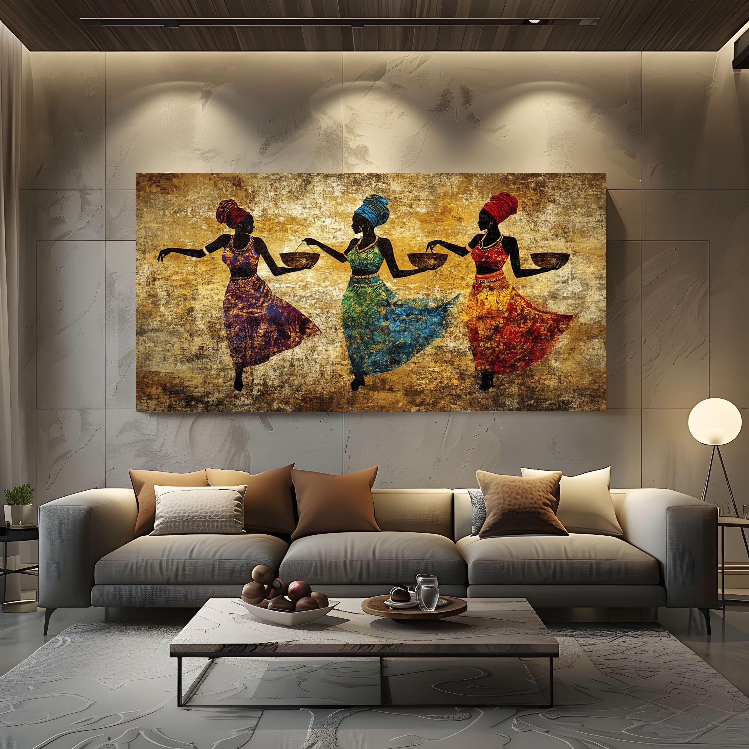 ZORYAN Quadri da Parete Moderni per Soggiorno Donne Senza Cornice 80x160 cm