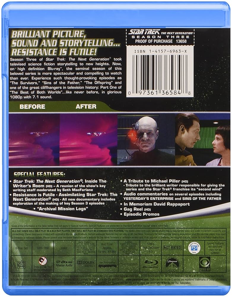 その他 Star Trek: the Next Generation - Season 3 [DVD] [Import] Amazon.com: Star Trek: The Next Generation: Season 3 : Brent