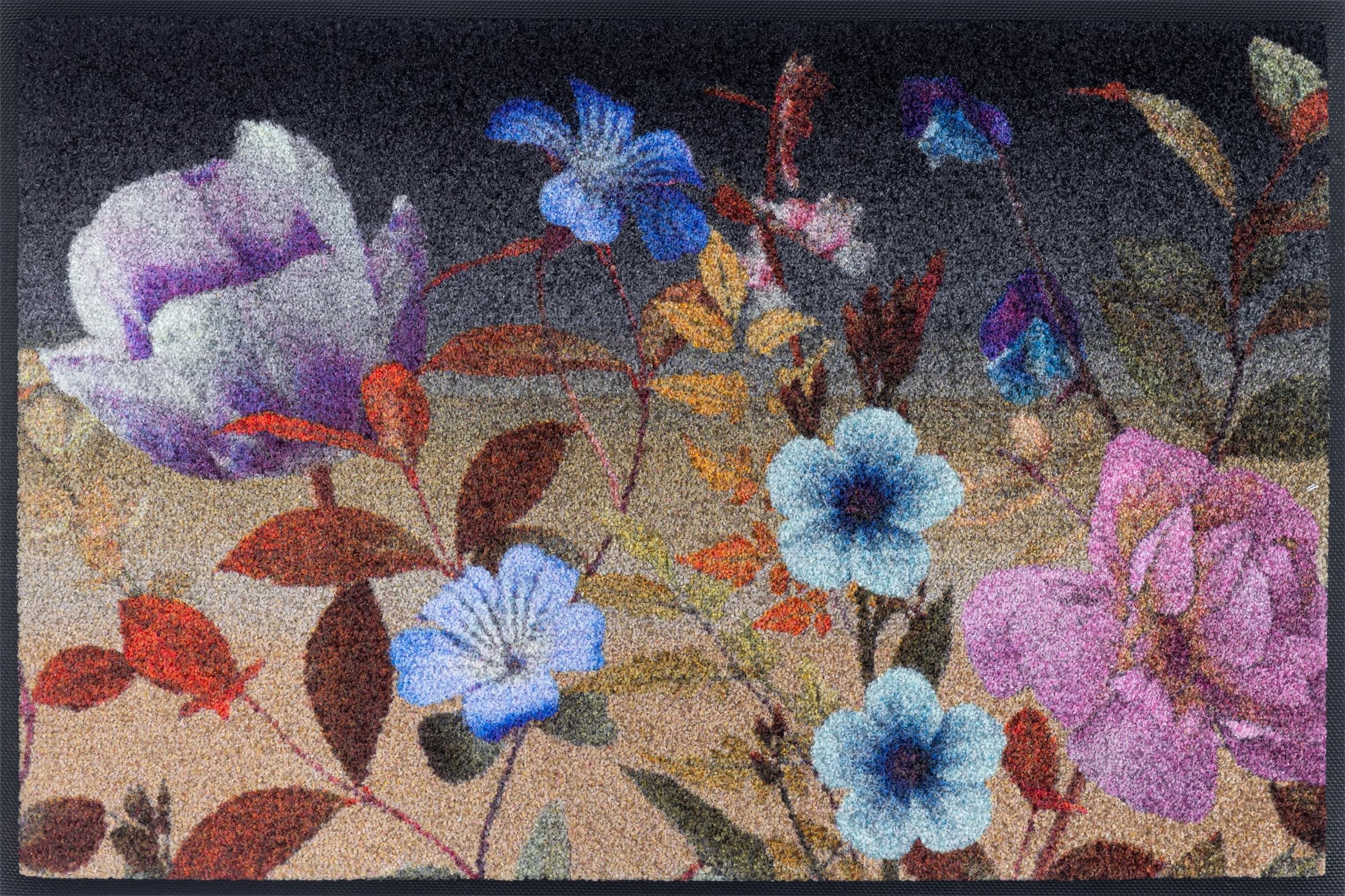 w+d Design Midnight Blooms 50 x 75 cm, Washable Inside and Outside