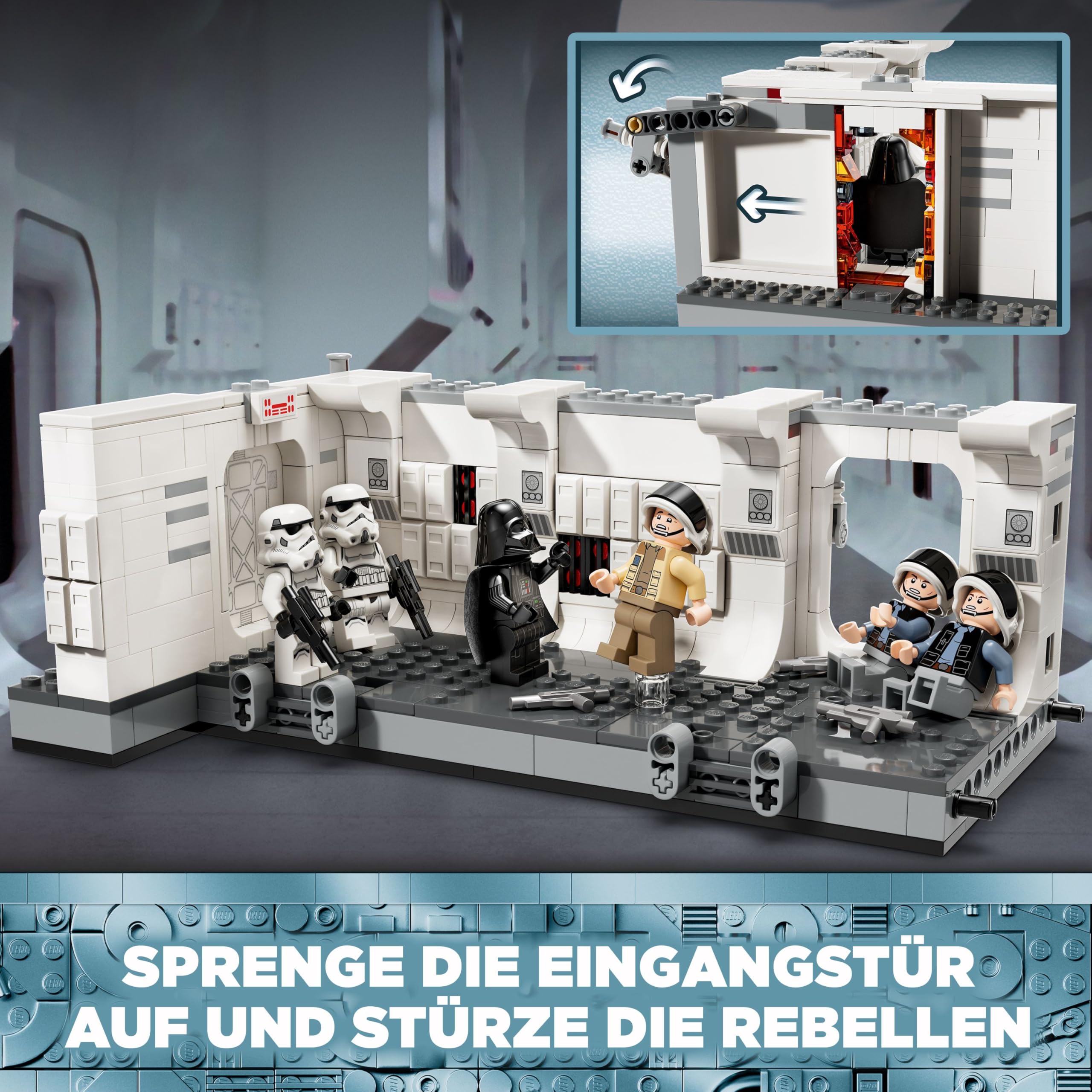 LEGO Star Wars 75387 An Bord der Tantive IV – Interaktives Spielzeug mit Explosionsfunktion, Plus 7 Mini-Figuren, darunter Darth Vader und ARC Trooper Fives – Geschenk für Jungen ab 8 Jahren und Fans