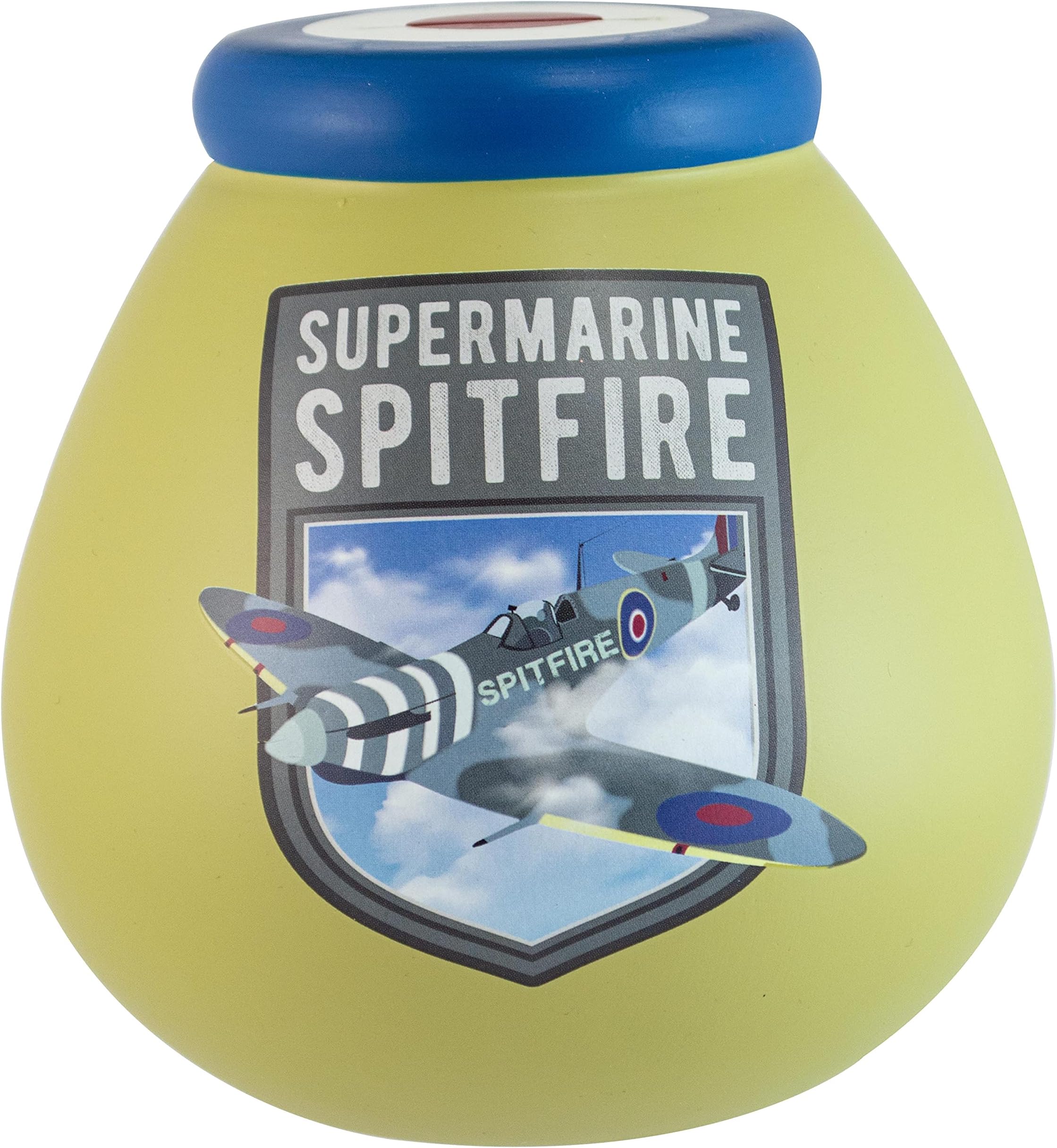 Pot Of Dreams Money Box |Supermarine Spitfire| Piggy Bank | Gift Idea, One Size, Multicolor