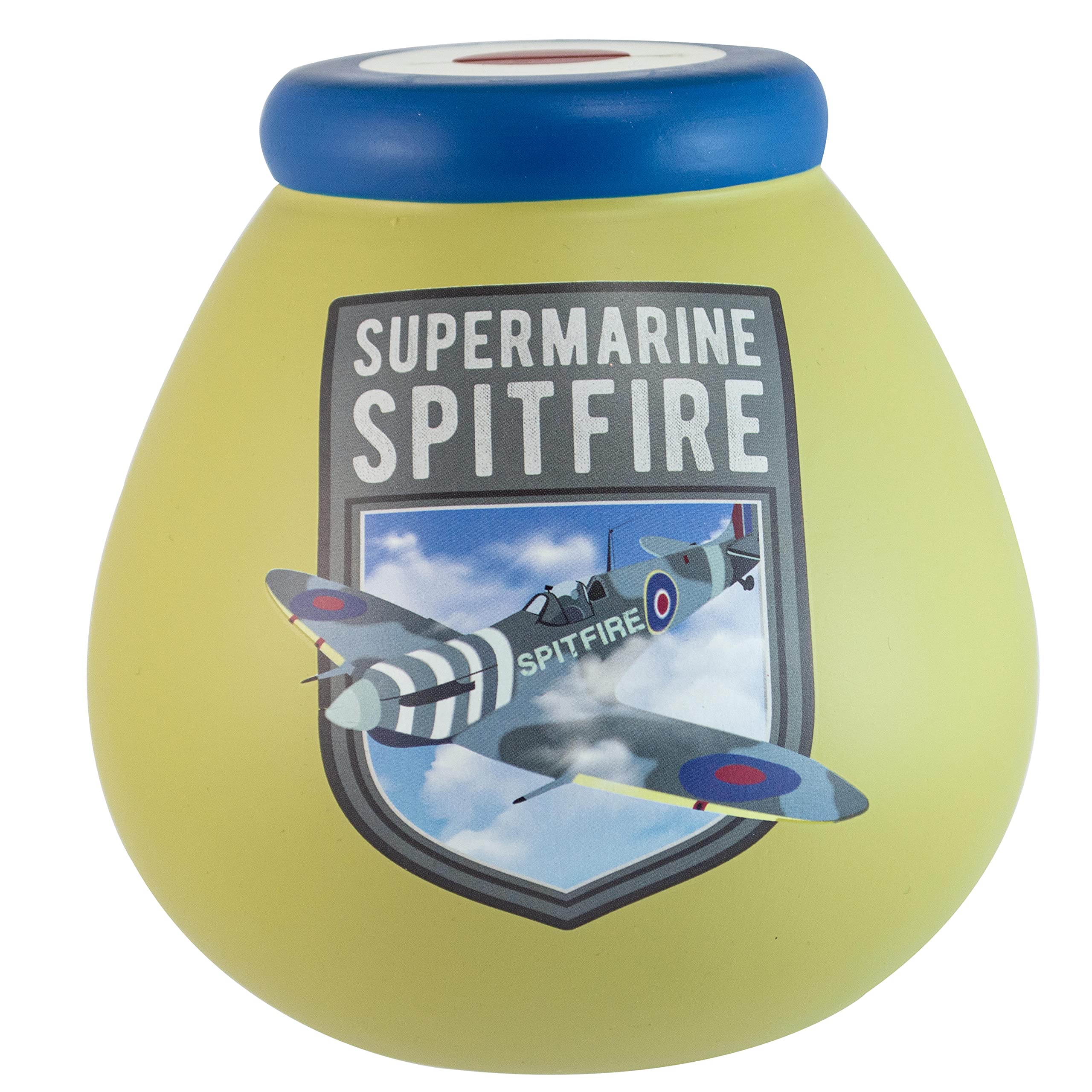 Pot Of Dreams Money Box |Supermarine Spitfire| Piggy Bank | Gift Idea, One Size, Multicolor