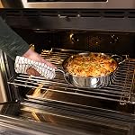 Lagostina Forte 3-Ply Clad 12-pc Ensemble d'articles de cuisine, Ensemble de casseroles et de pots en acier inoxydable, Poignées d'acier inoxydable rivetées à l'aide d'un papier de maintien, Lids en verre trempé, Base compatible avec l'induction, Four sans danger 400°F / 204oC