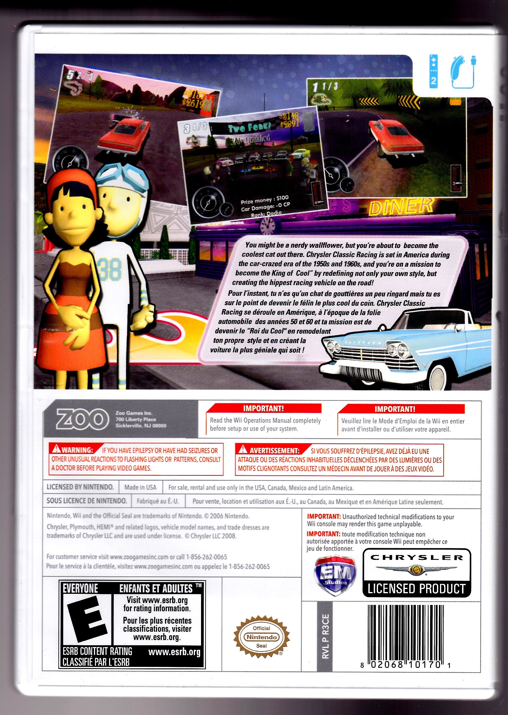 Amazon.com: Chrysler Classic Racing - Nintendo Wii : Video Games