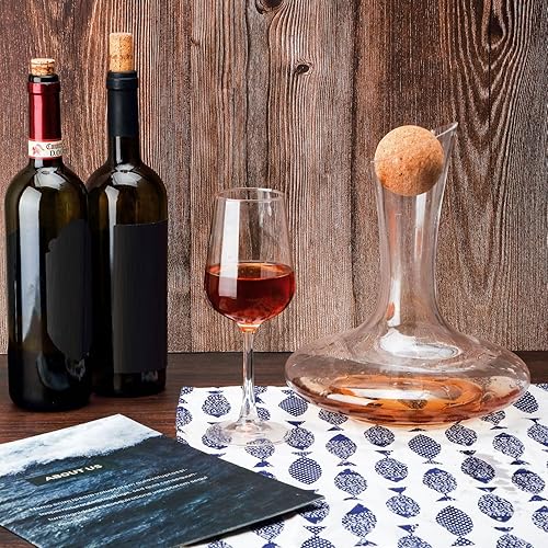 Miniatura 6 de Shappy 2 Pieces Cork Ball Wooden Cork Ball Stopper for Wine Glass Decanter Stopper Replacement Wine Carafe Decanter Replacement Gift for Whiskey
