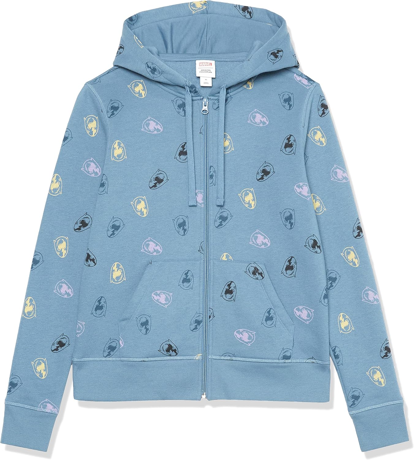 Amazon Essentials Disney | Marvel | Star Wars Women's Fleece Full-Zip Hoodie Sweatshirts (Available in Plus Size) - Image 6