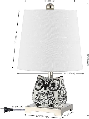 Miniatura 3 de JONATHAN Y JYL3014C Justina - Minilámpara led de mesa de 16 pulgadas, de cerámica, para casa de campo, dormitorio, sala de estar, oficina,