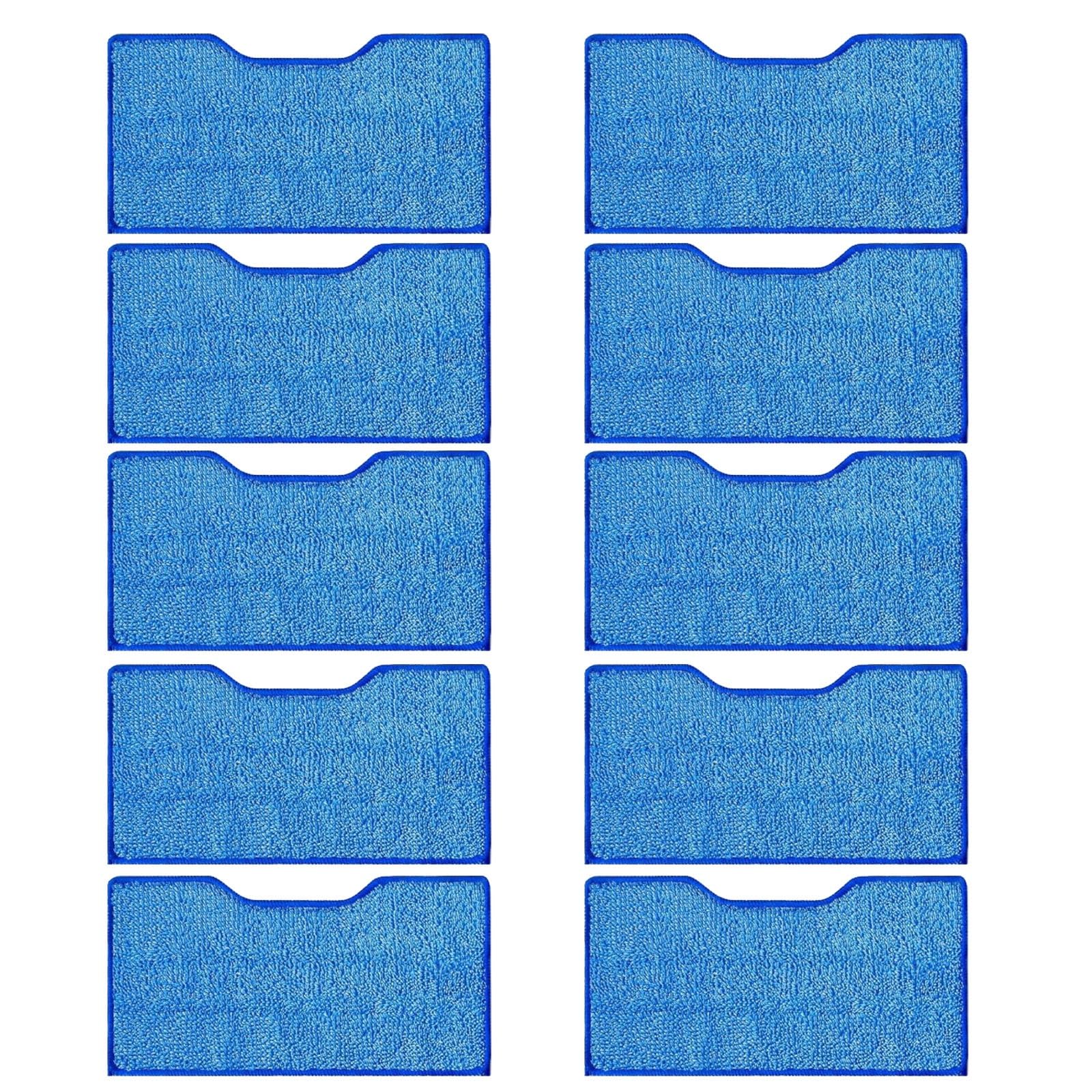 Udxfys Blue 10 X Pack Steam Mop Replacement Pads, Reusable Mop Pads All-In-One Sanitizing Mop Pads Washable Pad For Shark Vac Mop Vm252 Vm251 Vm200 Vc205 Vm250 Vm200 Vm200c Vm190 Vm250 Series(Blue)