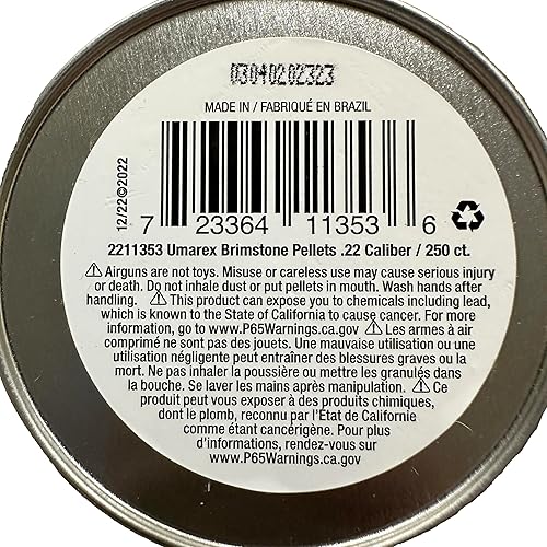 Miniatura 3 de Umarex Brimstone - Munición de pistola de aire de pellets de grano calibre .22 18.67 para rifle de pellets, 250 unidades