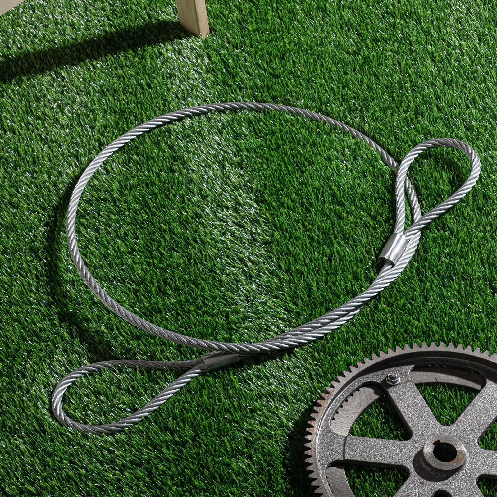 Snapklik.com : Pelopy 4 Pack Wire Rope & Sling 3/8